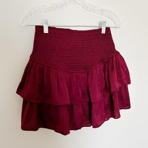 Entro maroon trendy mini skirt